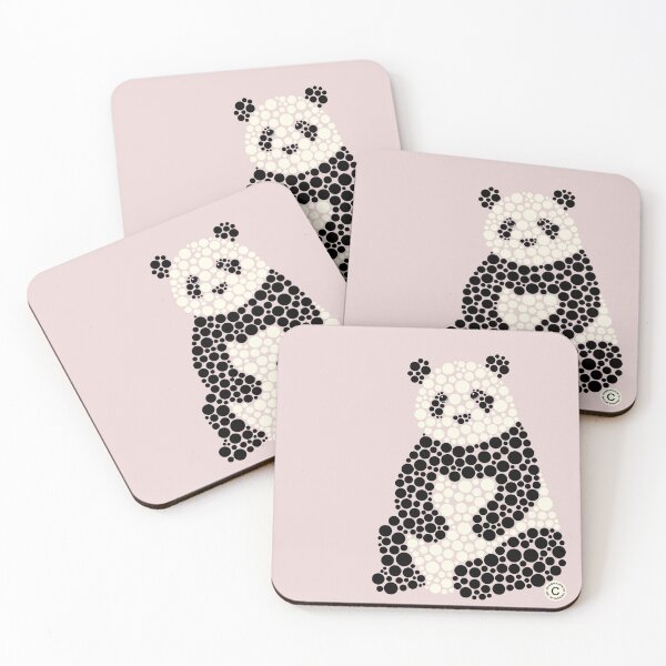 Item preview, Dot Art Panda I (Black n White) designed and sold by Amy Artworld.