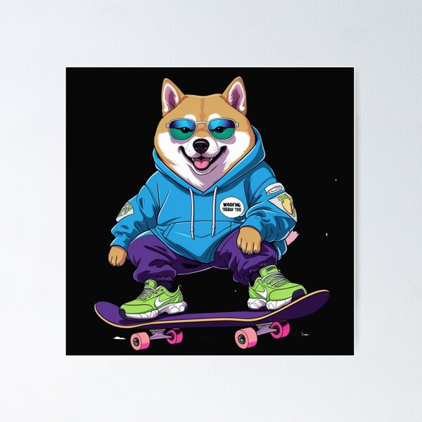 Item preview, Shiba Inu in cool streetwear designed and sold by Nature's Palette.
