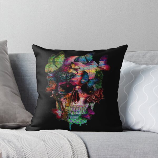 Item preview, Psychedelic Butterfly Skull | Colorful Gothic Grunge Design designed and sold by Finally Awake.