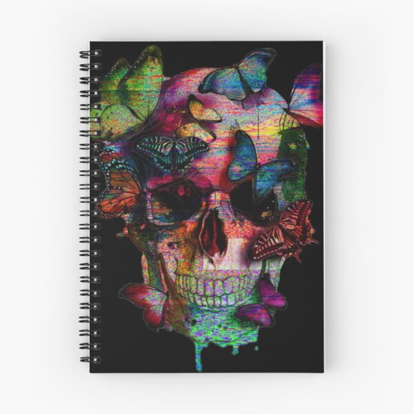 Item preview, Psychedelic Butterfly Skull | Colorful Gothic Grunge Design designed and sold by Finally Awake.