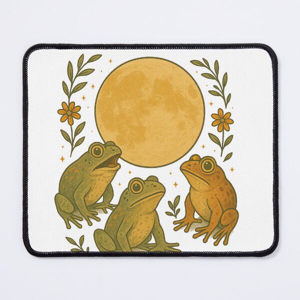 Item preview, Boho Croaking At The Moon Frogs designed and sold by whytealistair.
