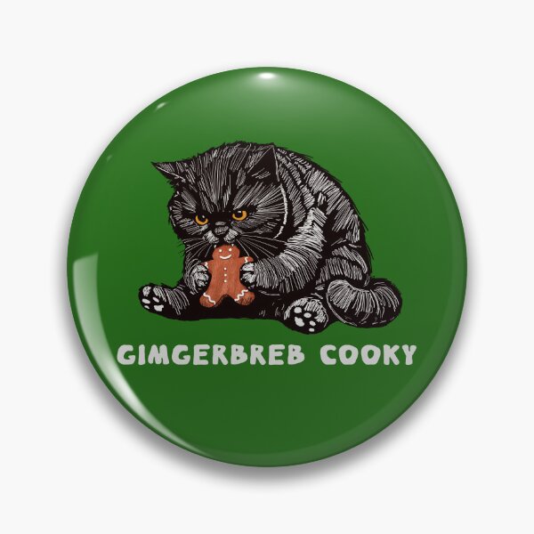 Item preview, Cat Got the Gimgerbreb Cooky designed and sold by KilkennyCat Art.