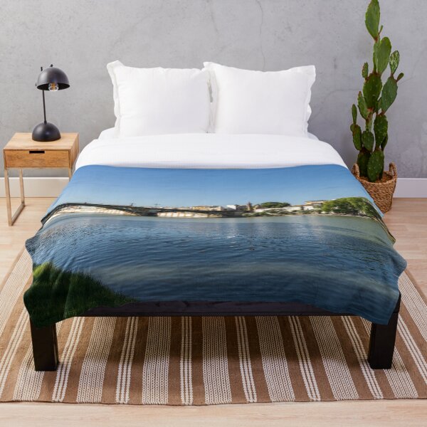 Item preview, Glossy Shadows - Seville Guadalquivir River and Triana Bridge designed and sold by Georgia Mizuleva.