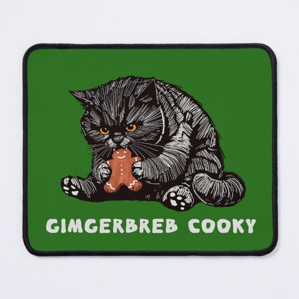 Item preview, Cat Got the Gimgerbreb Cooky designed and sold by KilkennyCat Art.