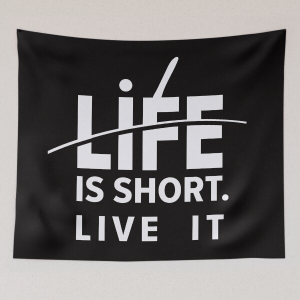 Item preview, Life Is Short Live It Quotes designed and sold by Combat Skies.