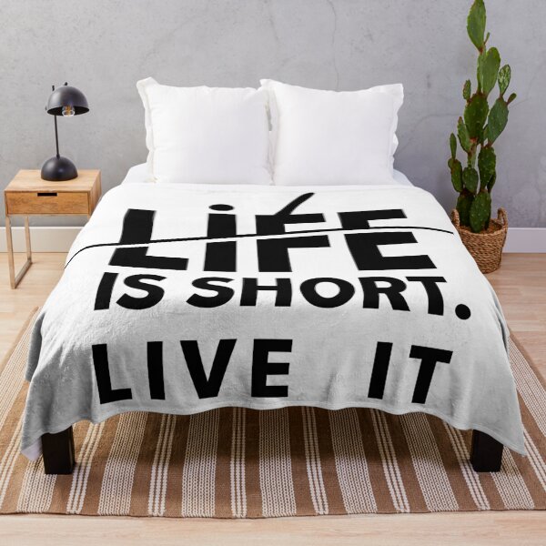 Item preview, Life Is Short Live It Quotes designed and sold by Combat Skies.
