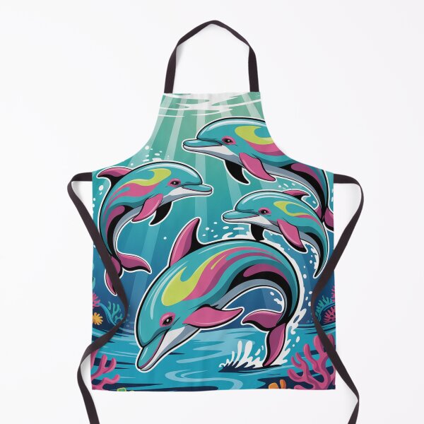 Item preview, dolphins leaping from turquoise waters. designed and sold by Lilashakti ⭐️ ⭐️ ⭐️ ⭐️ ⭐️.