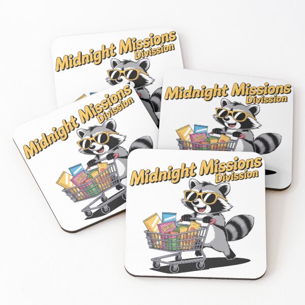 Item preview, Midnight Snack Raccoon – Grocery Mission Vibes designed and sold by ArtByYunus.