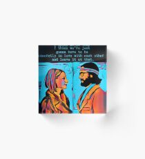 The Royal Tenenbaums Margot and Ritchie Acrylic Block