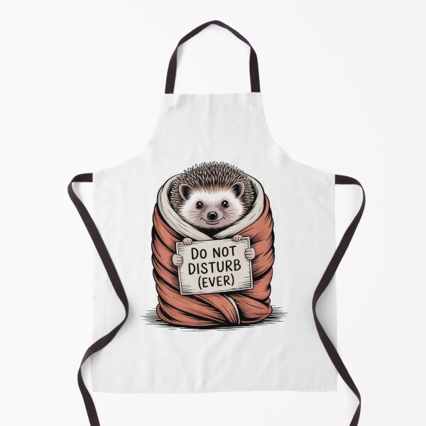 Item preview, Do Not Disturb Ever – Cozy Hedgehog Mode designed and sold by ArtByYunus.