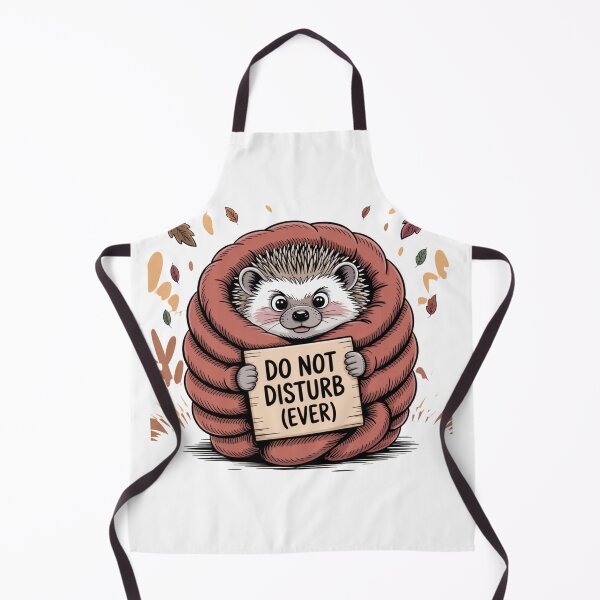 Item preview, Do Not Disturb Ever – Cozy Hedgehog Mode designed and sold by ArtByYunus.