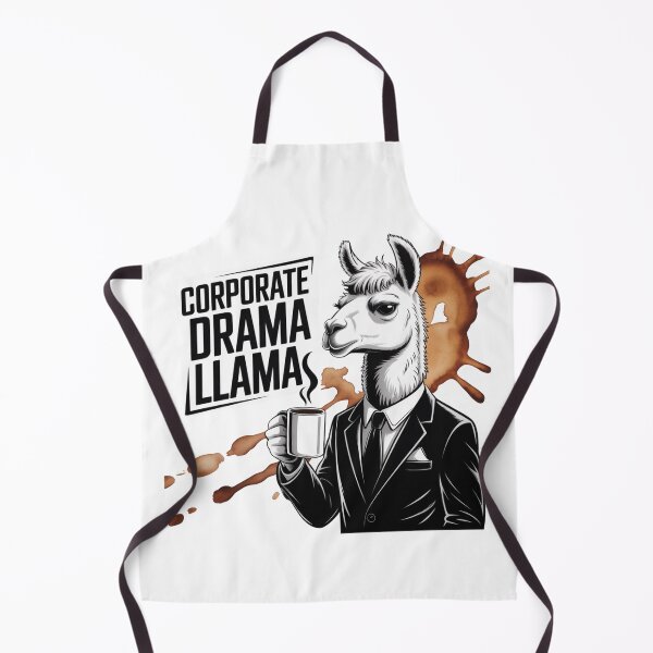 Item preview, Corporate Drama Llama with Coffee Mug designed and sold by ArtByYunus.