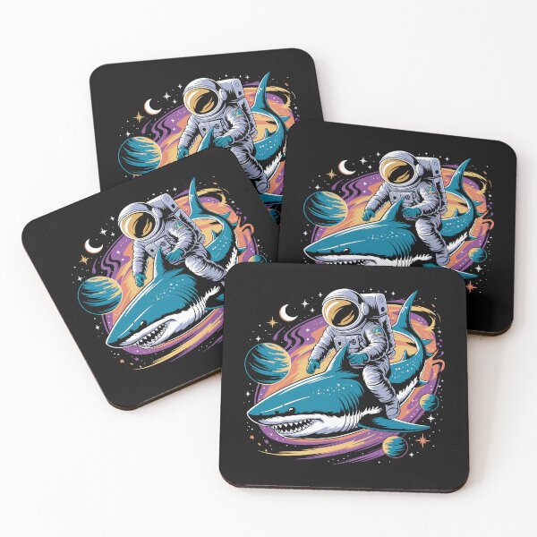 Item preview, Cosmic Shark And Astronaut designed and sold by kudostees.