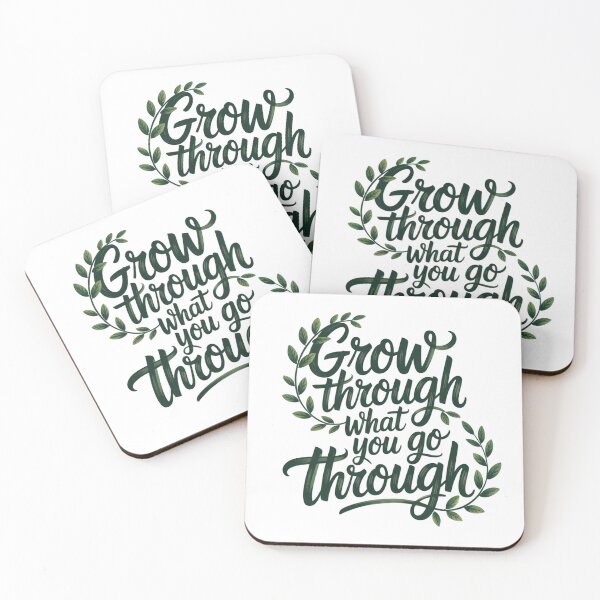 Item preview, Grow Through What You Go Through Nature Quote designed and sold by ArtByYunus.