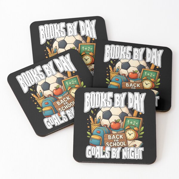 Item preview, BOOKS BY DAYTIME GOALS BY NIGHT sport back to school football soccer  designed and sold by Jt41.