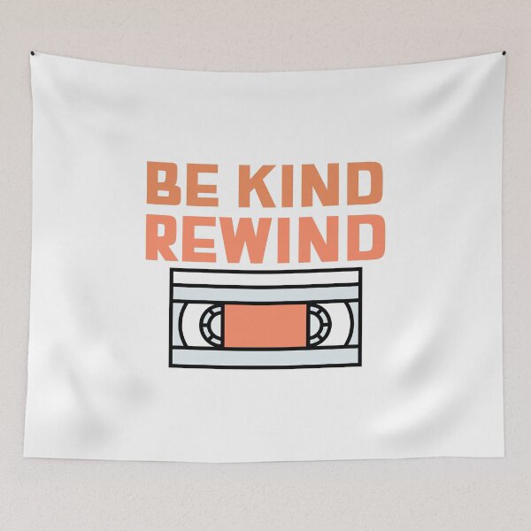 Item preview, Be Kind Rewind Retro VHS Design – Nostalgic Tape Message for Movie Lovers designed and sold by crazydotdesigns.