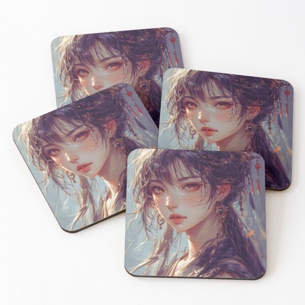 Item preview, "Fiery Elegance - Warrior Anime Girl" designed and sold by NegarTv Designs.