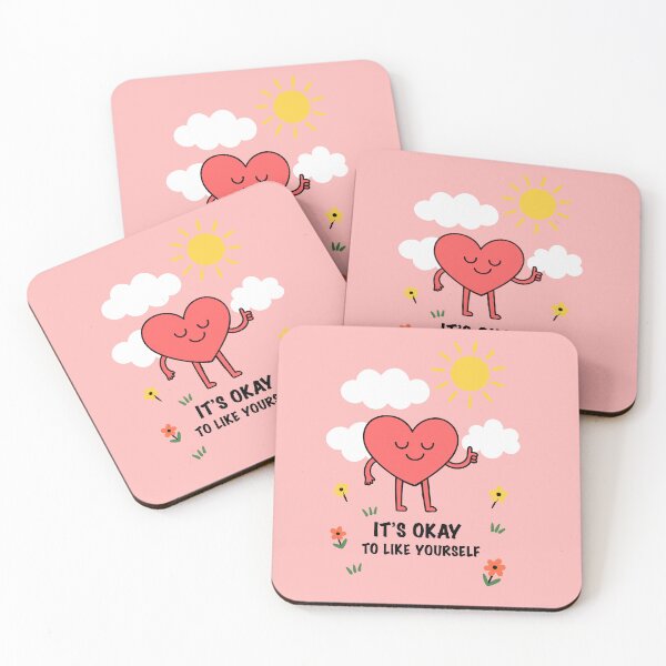 Item preview, Positive Self-Love Heart Illustration - It’s Okay to Like Yourself designed and sold by graphicnew.