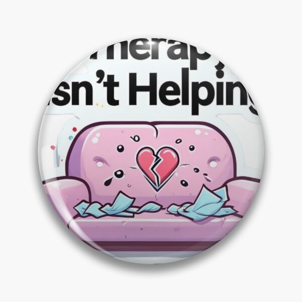 Item preview, Therapy Isn’t Working – Sad Humor Couch Sticker designed and sold by Imaginarium of Chaos falcon88 .