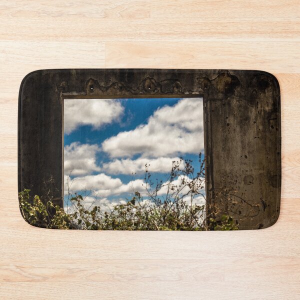 Item preview, abandoned house with plants and sky with clouds designed and sold by felipequeiroz.