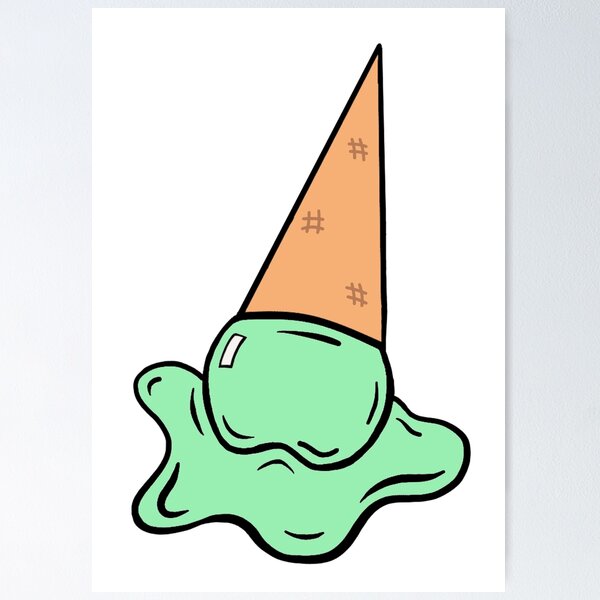 Ice Cream Splat Posters for Sale Redbubble