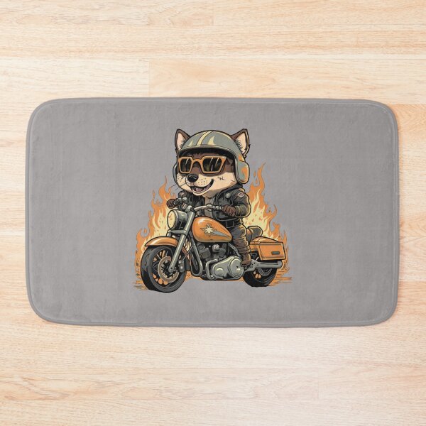 Item preview, Dingo on motorbike in flames - dingo picture  designed and sold by bukajart.