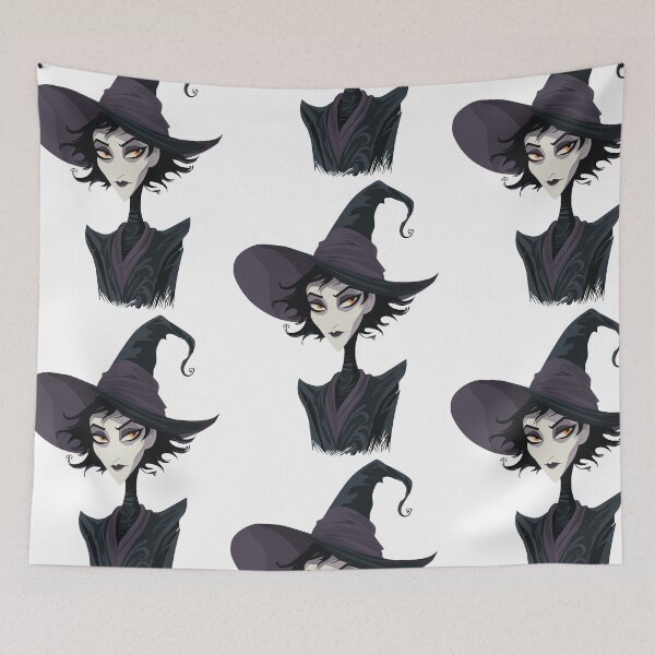 Item preview, Spooky Halloween Creepy Witch designed and sold by bapupa.