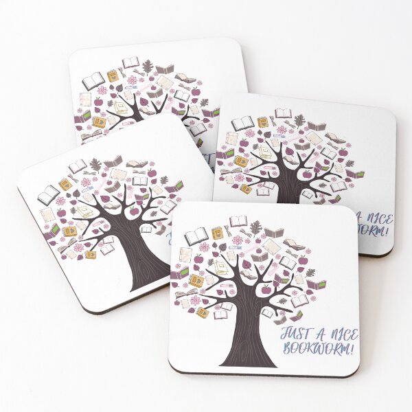 Item preview, Bookworm & the Tree of Books — Cozy Wisdom by Farwawears designed and sold by farwawears.