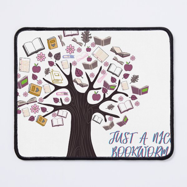 Item preview, Bookworm & the Tree of Books — Cozy Wisdom by Farwawears designed and sold by farwawears.