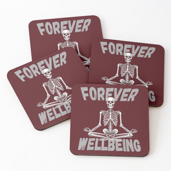 Item preview, Forever wellbeing, meditating skeleton designed and sold by Darkifun.