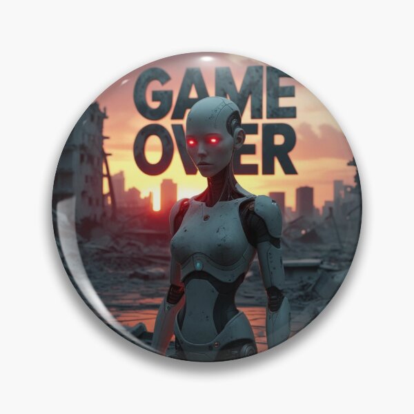 Item preview, Game Over – Giant AI Robot vs. Humanity designed and sold by smitke.
