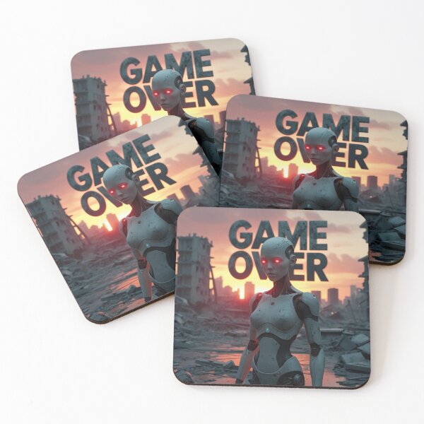 Item preview, Game Over – Giant AI Robot vs. Humanity designed and sold by smitke.