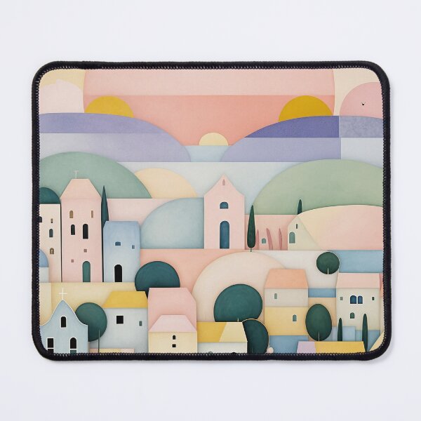 Item preview, Pastel Patterned Village designed and sold by Lizetteh.