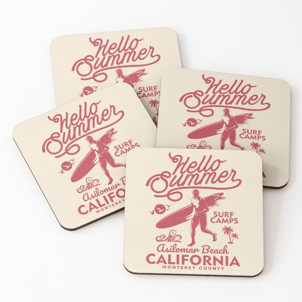 Item preview, Asilomar Beach Summer Surf Camp Surfing Monterey County California designed and sold by eclecTEEq.