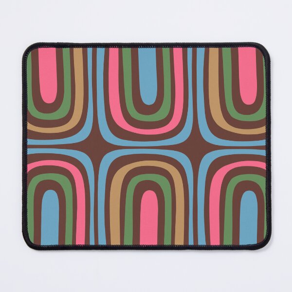 Item preview, Retro Contemporary Boho Confaab Abstract Multicolored Pattern on Brown designed and sold by kierkegaard.