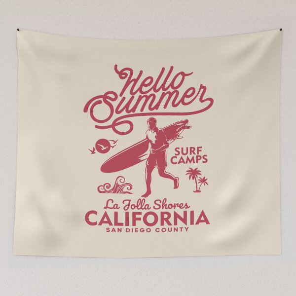 Item preview, La Jolla Shores Summer Surf Camp Surfing San Diego County California designed and sold by eclecTEEq.