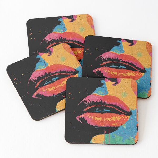 Item preview, Watercolor of Woman's Lips, Fractured Iconography 3 designed and sold by SparroCreative.