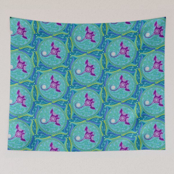 Item preview, Manta Ray and Moon Mandala designed and sold by Soozie Wray.