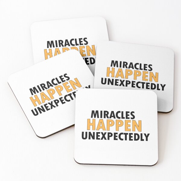 Item preview,  miracles happen unexpectedly designed and sold by Positive Mindzet!.