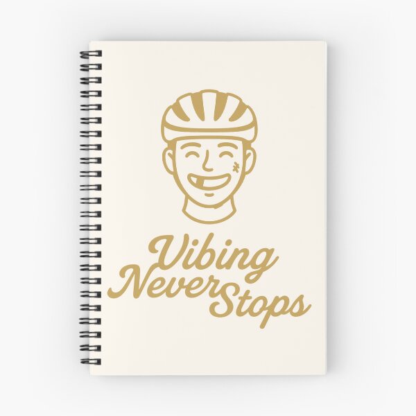 Item preview, Vibing Never Stops – Funny Cyclist Design designed and sold by velosoul.
