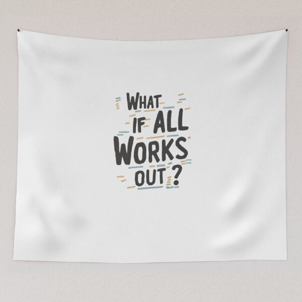 Item preview, what if it all works out typography manifestation  designed and sold by bukajart.
