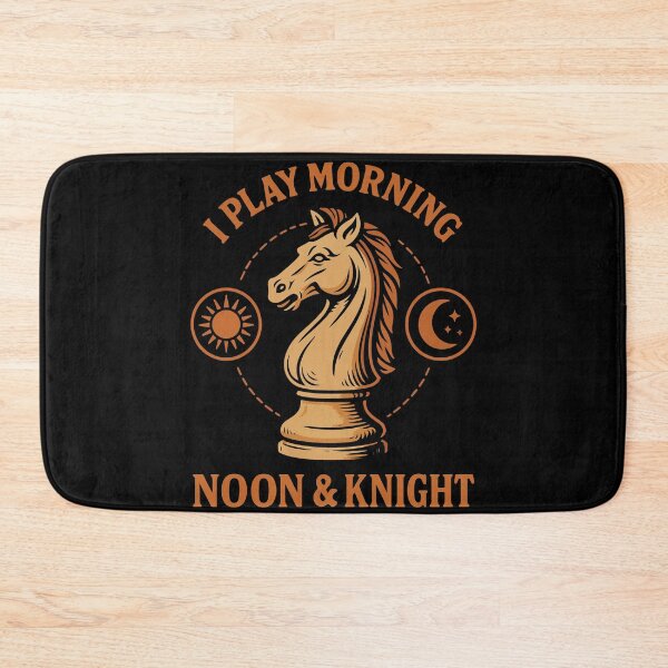 Item preview, I Play Morning Noon & Knight Chess Player Board designed and sold by LuminOrb.