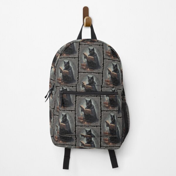Item preview, A Black Cat Wearing A Cloak Studying Halloween Spells designed and sold by taiche.
