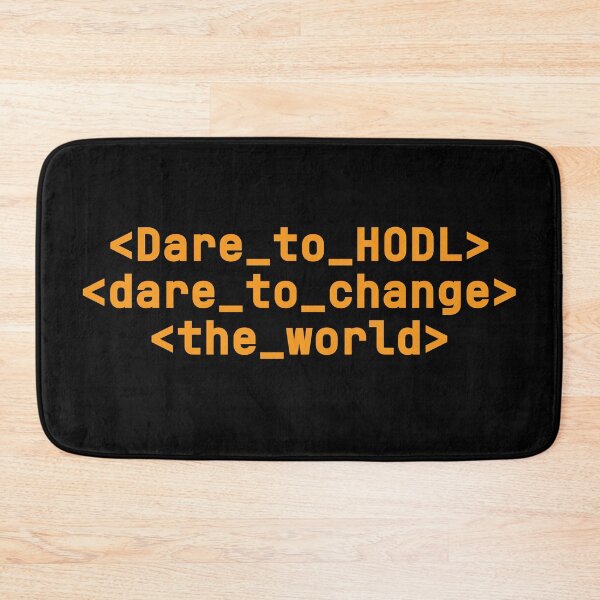 Item preview, Dare to Hodl - BTC Mindset Edition designed and sold by Silvernuit.