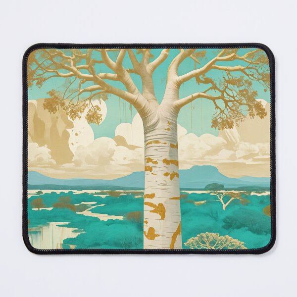 Item preview, Teal & Gold Baobab designed and sold by Lizetteh.