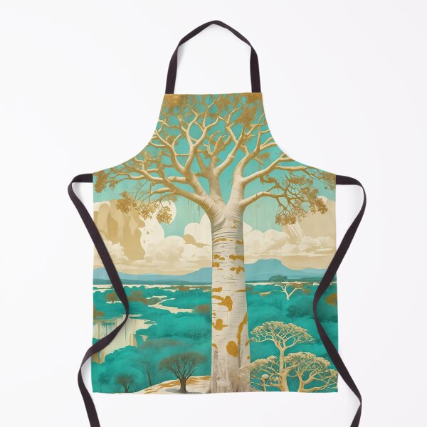 Item preview, Teal & Gold Baobab designed and sold by Lizetteh.