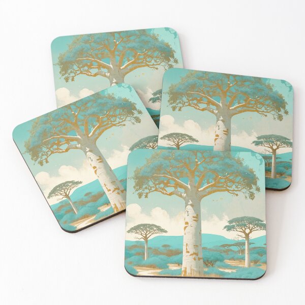 Item preview, Baobab's Teal & Gold Embrace designed and sold by Lizetteh.