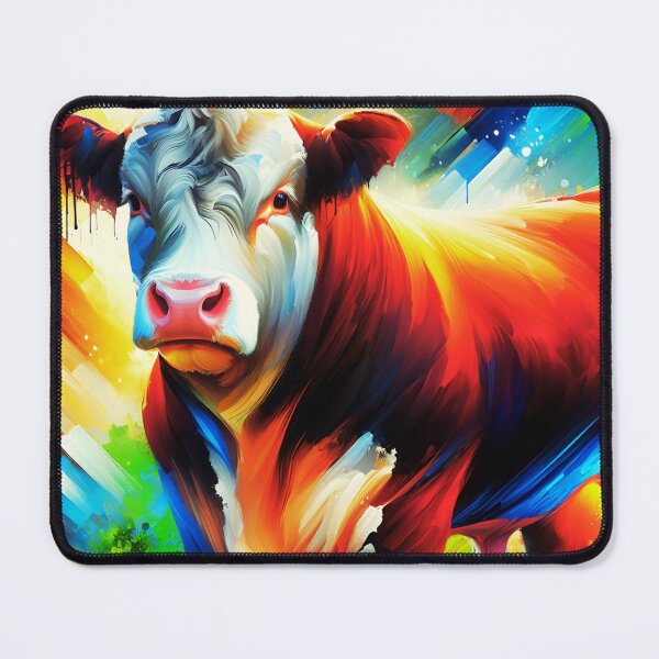 Item preview, Hereford Cow Acrylic Art designed and sold by TheAnimalZ00.