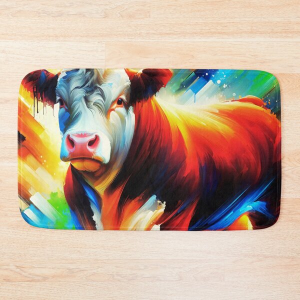 Item preview, Hereford Cow Acrylic Art designed and sold by TheAnimalZ00.