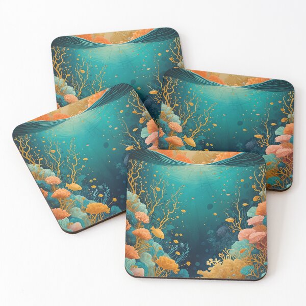 Item preview, Glimmering Reef Abstract designed and sold by Lizetteh.